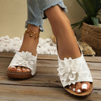 Ladies' 👡 Soft Grip Wedge Sandals, Toe-Free 🌬️ & Airy for Daily Walks 🚶‍♀️