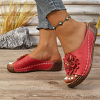 Ladies' 👡 Soft Grip Wedge Sandals, Toe-Free 🌬️ & Airy for Daily Walks 🚶‍♀️
